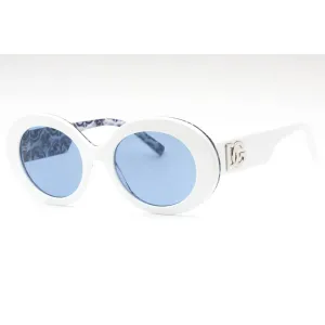 Dolce & Gabbana Women's Sunglasses - White On Blue Maiolica Frame | 0DG4448 337155