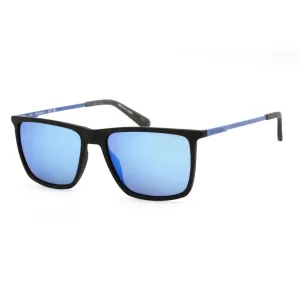 Dragon Unisex Sunglasses - Matte Black and Blue Plastic Frame | DR KODIAK LL ION 003