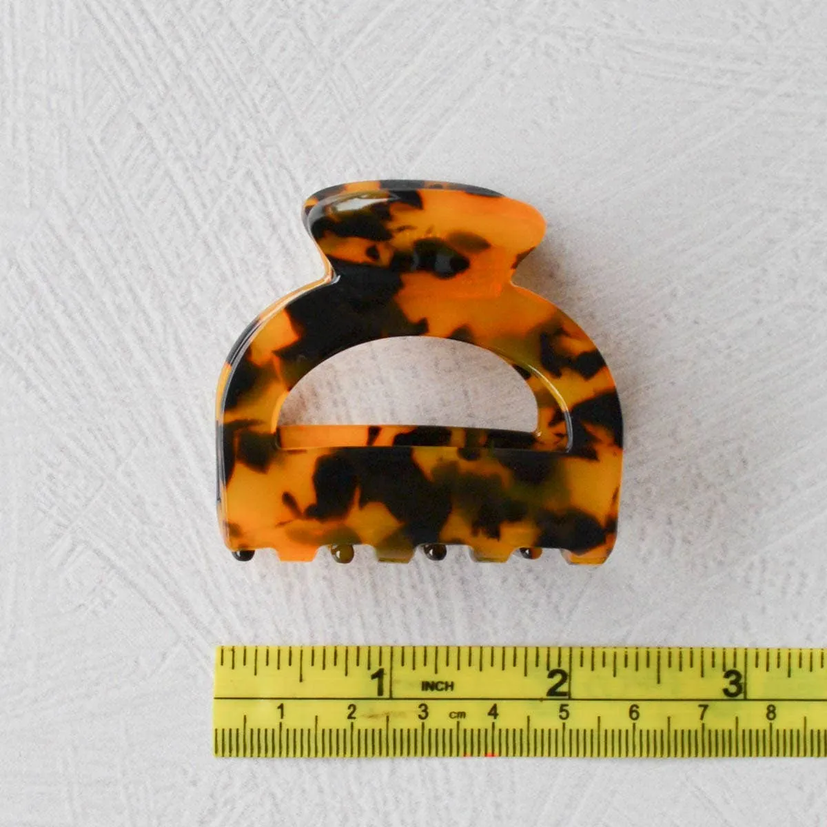 Eco Pouch Hair Claw Clip: Amber Mix