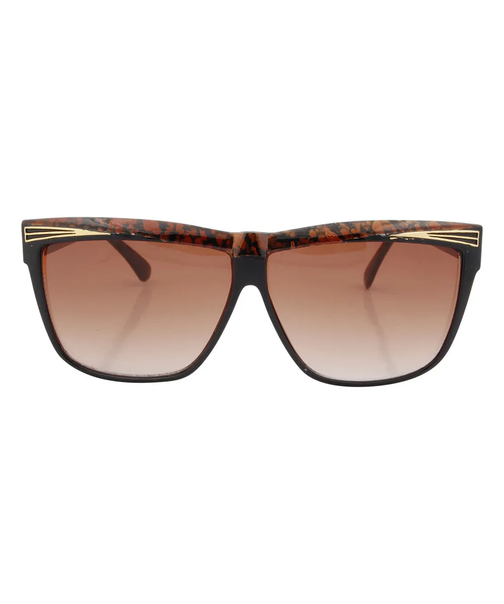 ELDORADO Black/Brown Cat-Eye Sunglasses