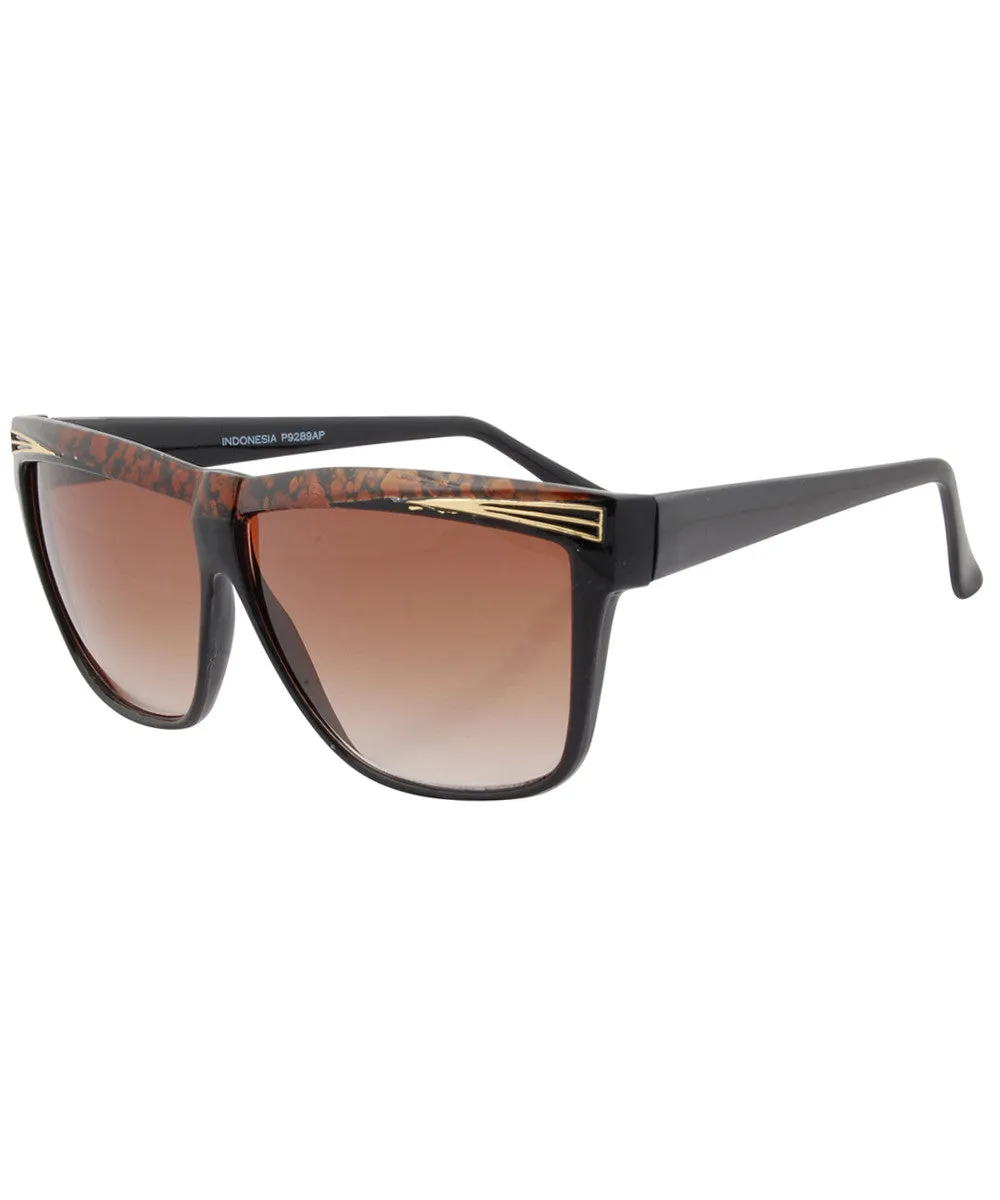 ELDORADO Black/Brown Cat-Eye Sunglasses