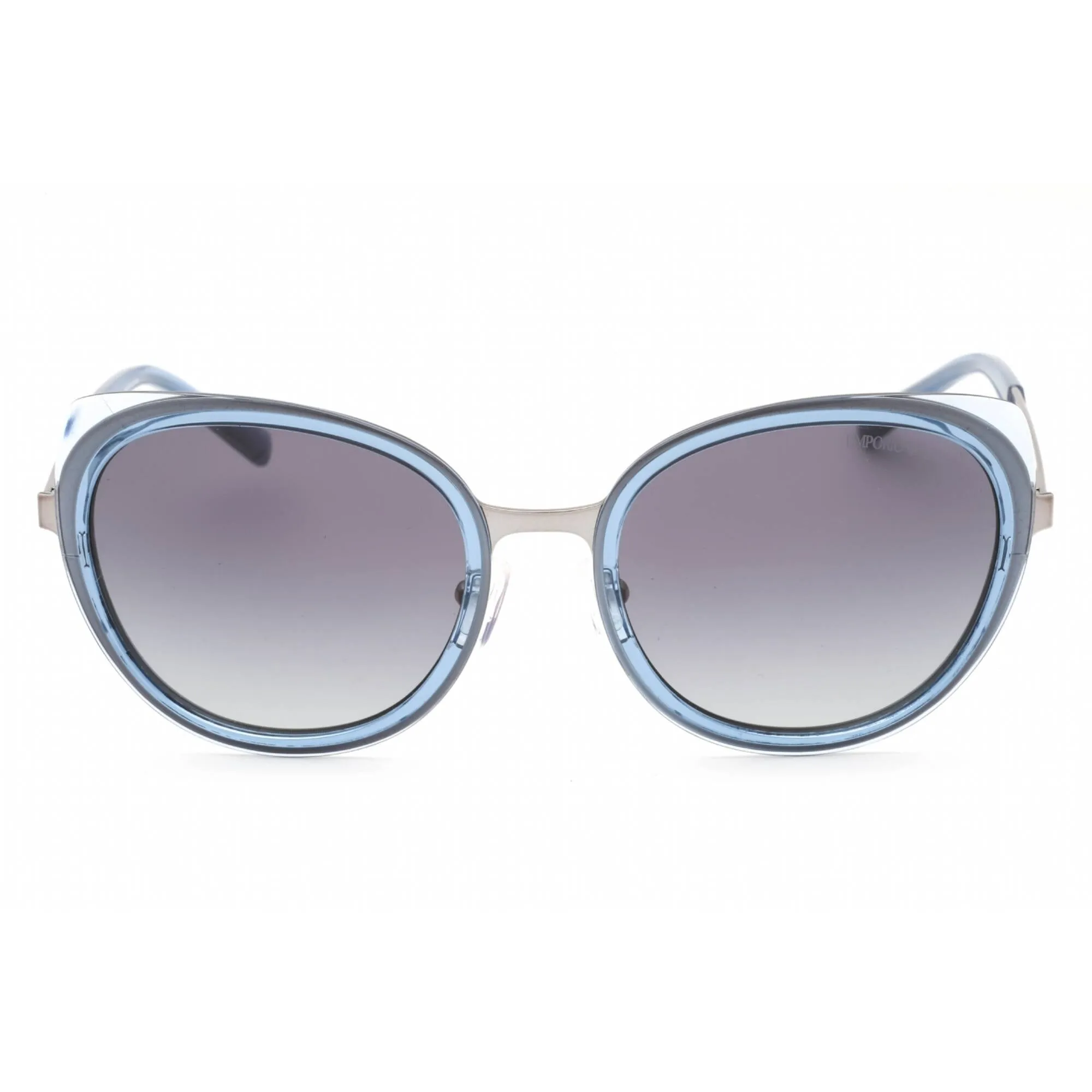 Emporio Armani Women's Sunglasses - Glossy Gunmetal/Transparent Blue | 0EA2146 33624L