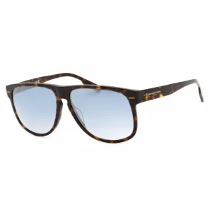 Ermenegildo Zegna Men's Sunglasses - Full Rim Dark Havana Plastic Pilot | EZ0201 52X