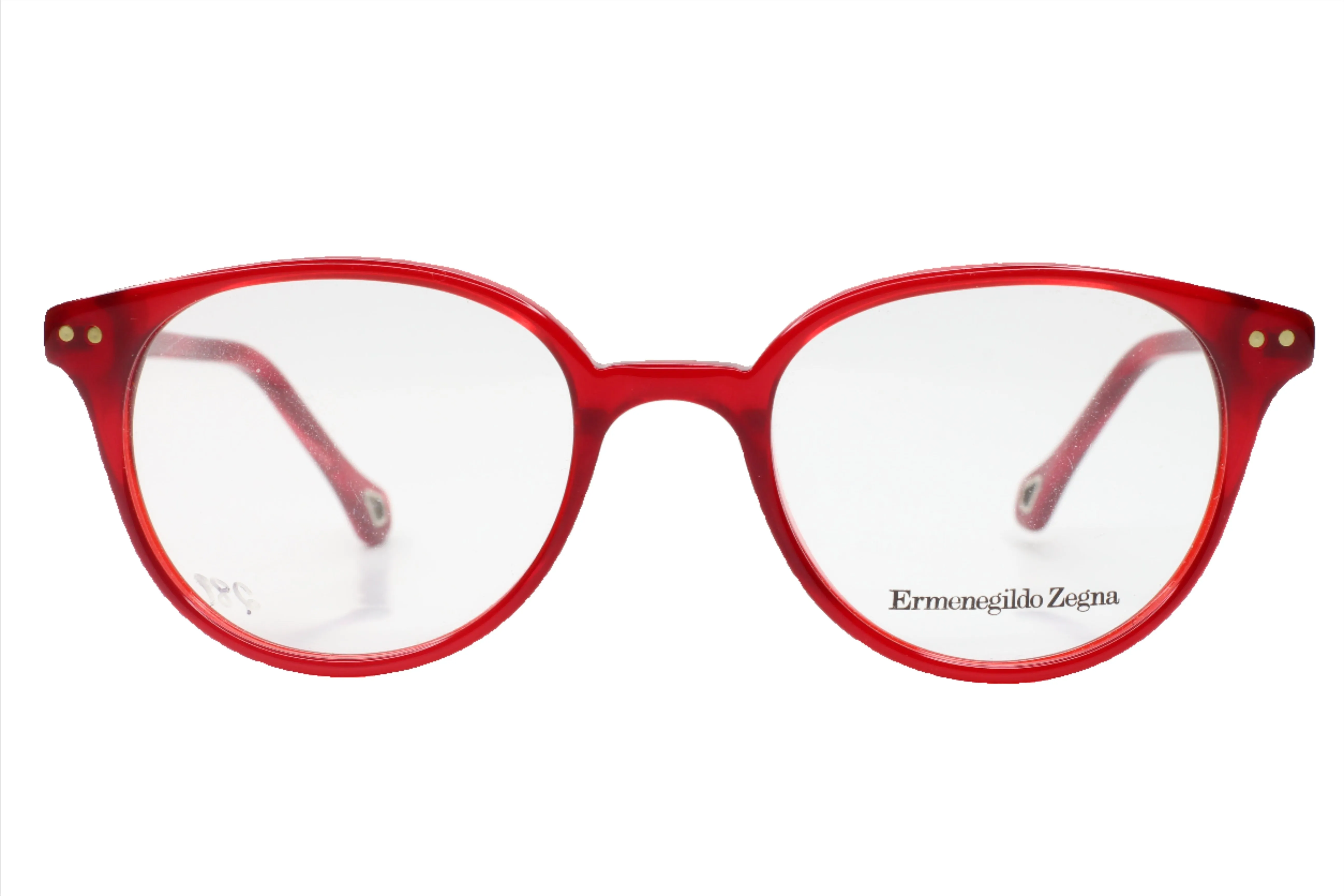 Ermenegildo Zegna VZ3593 07FQ Red Fashion Italy Eyeglasses