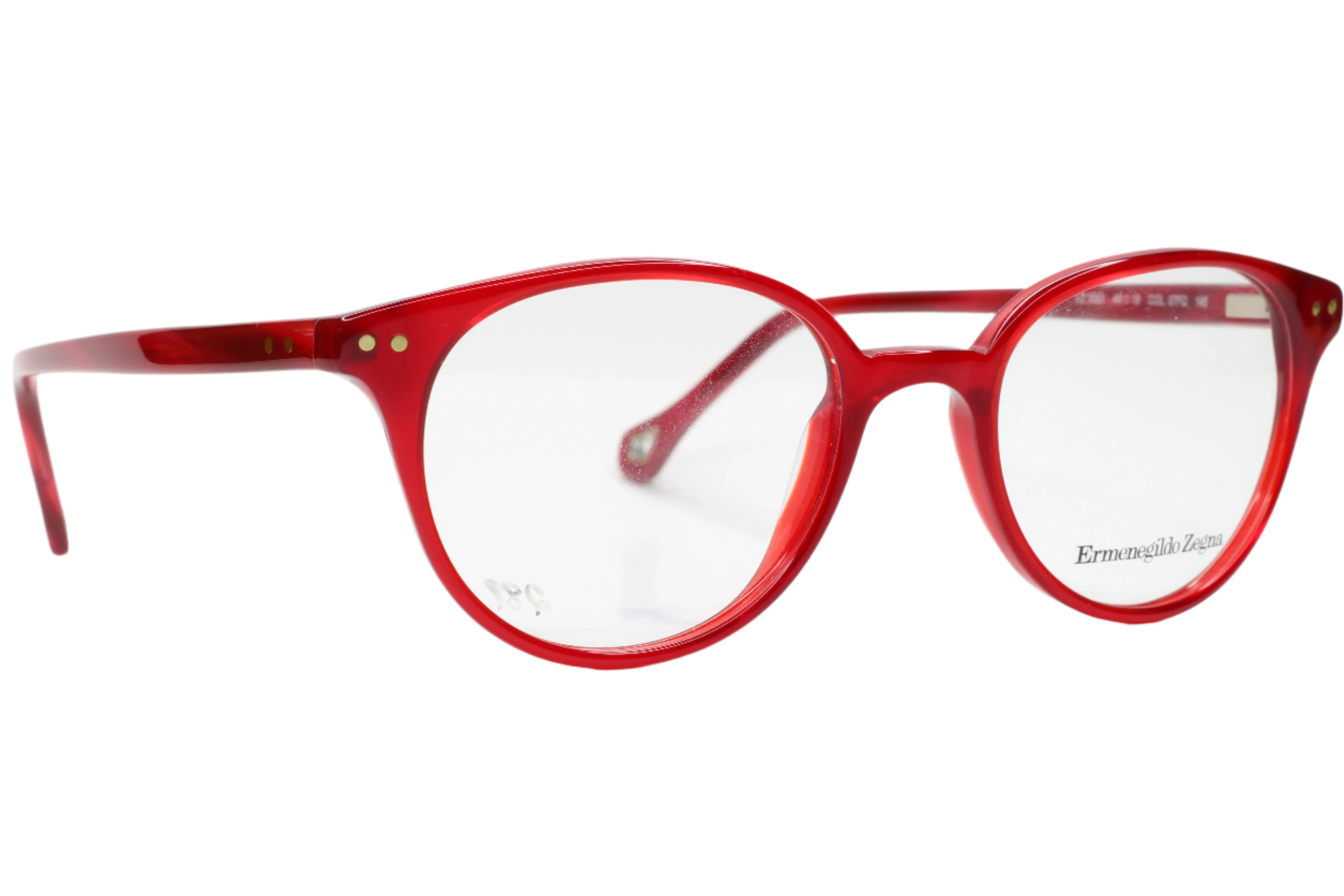 Ermenegildo Zegna VZ3593 07FQ Red Fashion Italy Eyeglasses