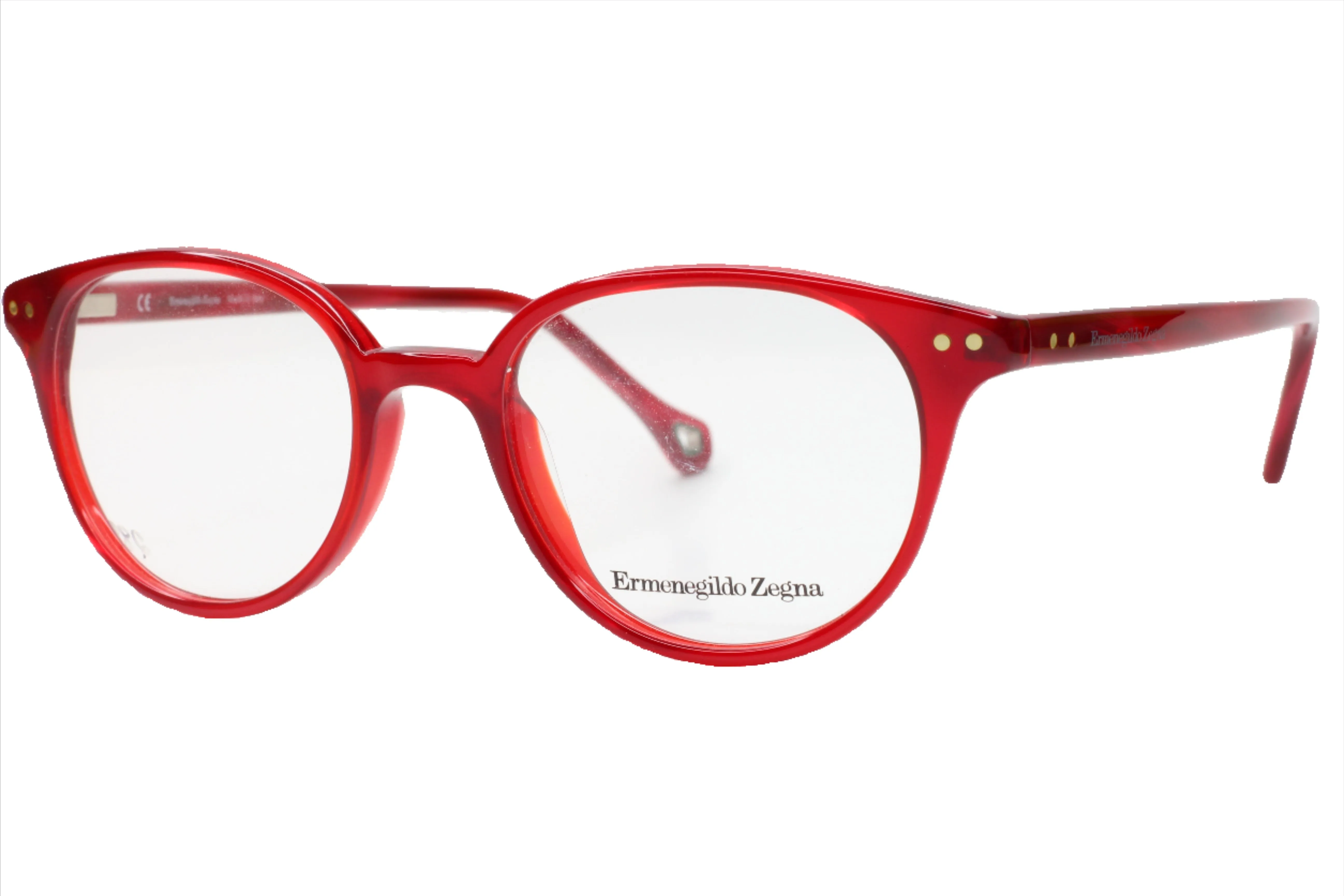 Ermenegildo Zegna VZ3593 07FQ Red Fashion Italy Eyeglasses