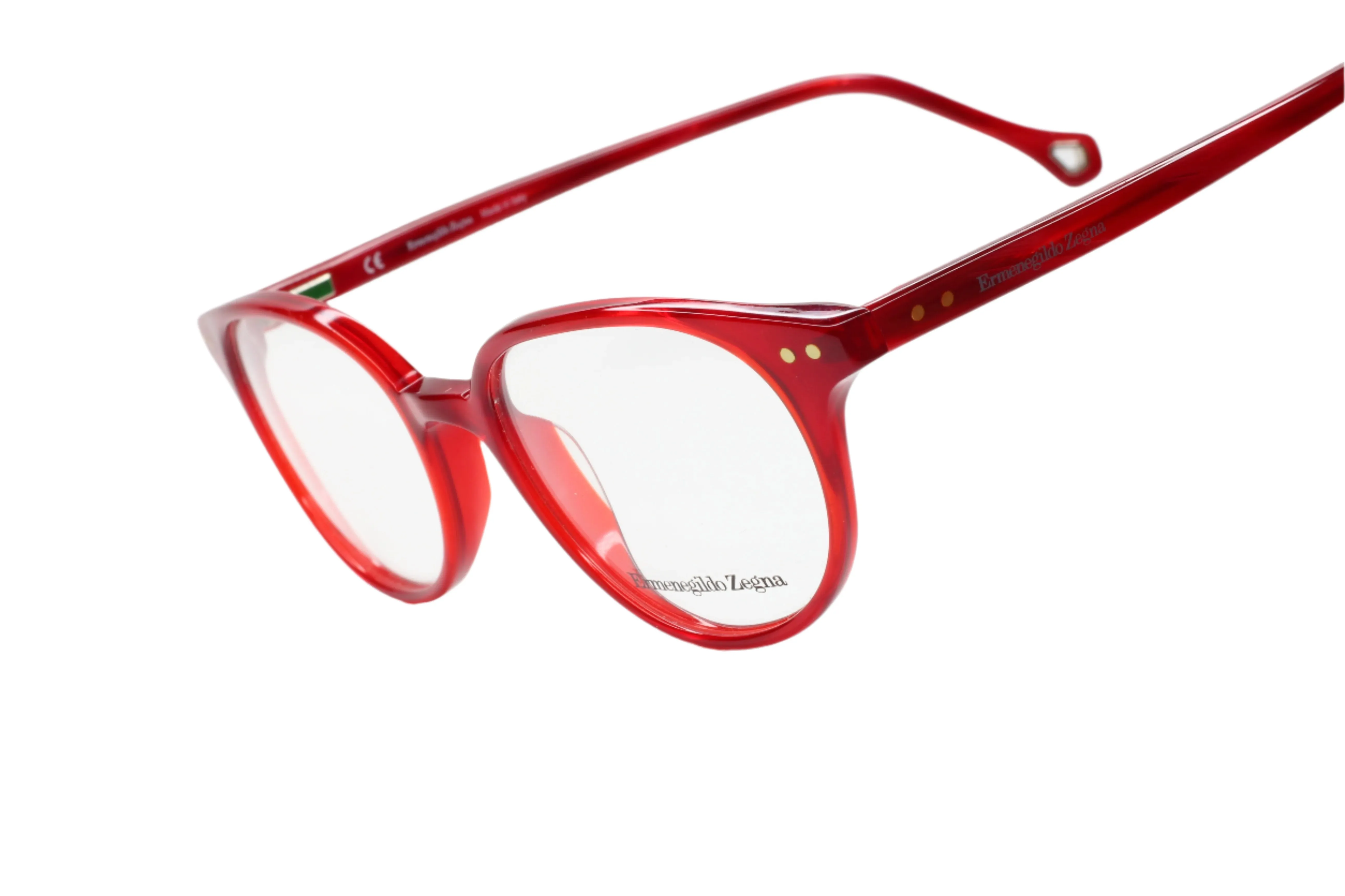 Ermenegildo Zegna VZ3593 07FQ Red Fashion Italy Eyeglasses