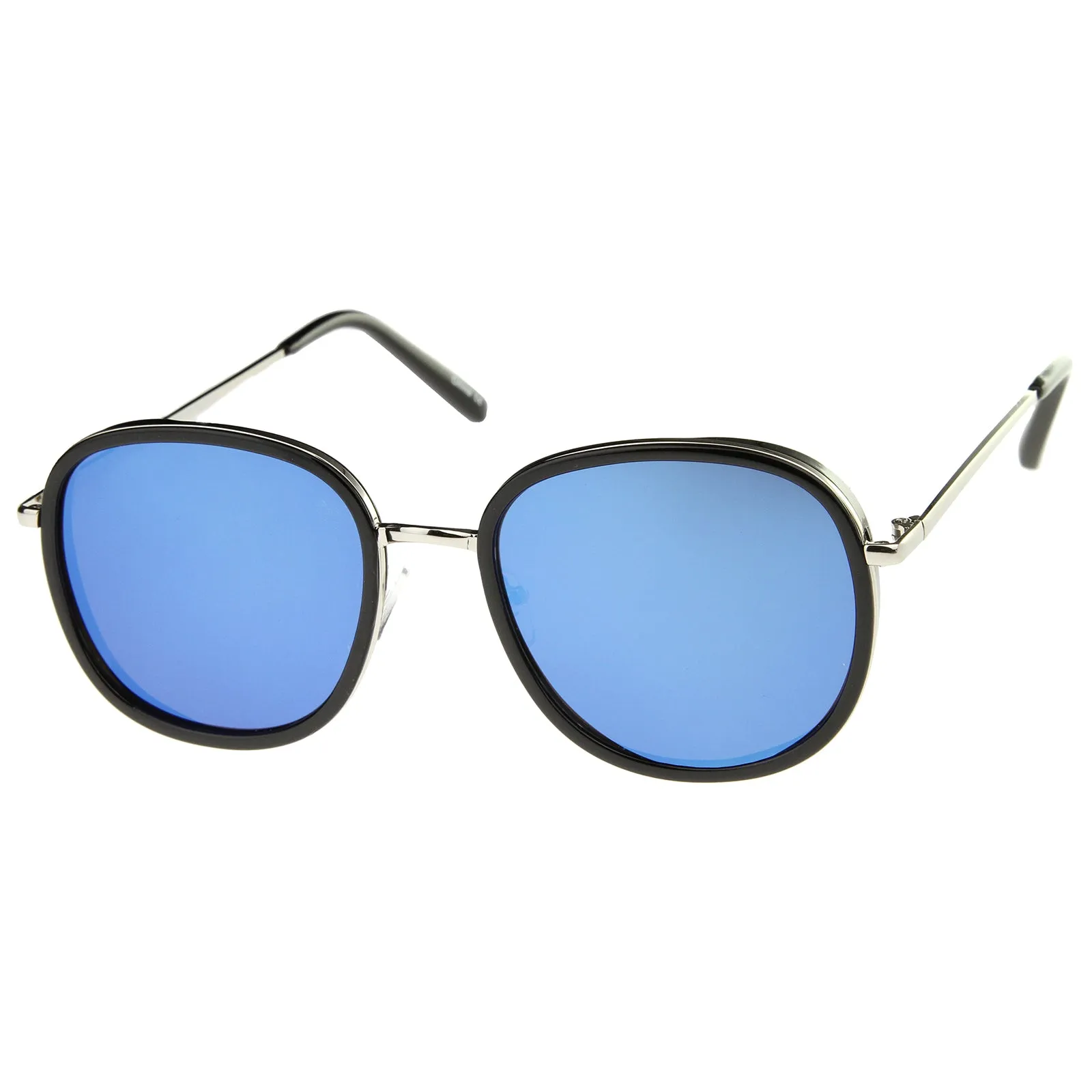 Euro Retro Modern Iridescent Mirror Lens Sunglasses A355