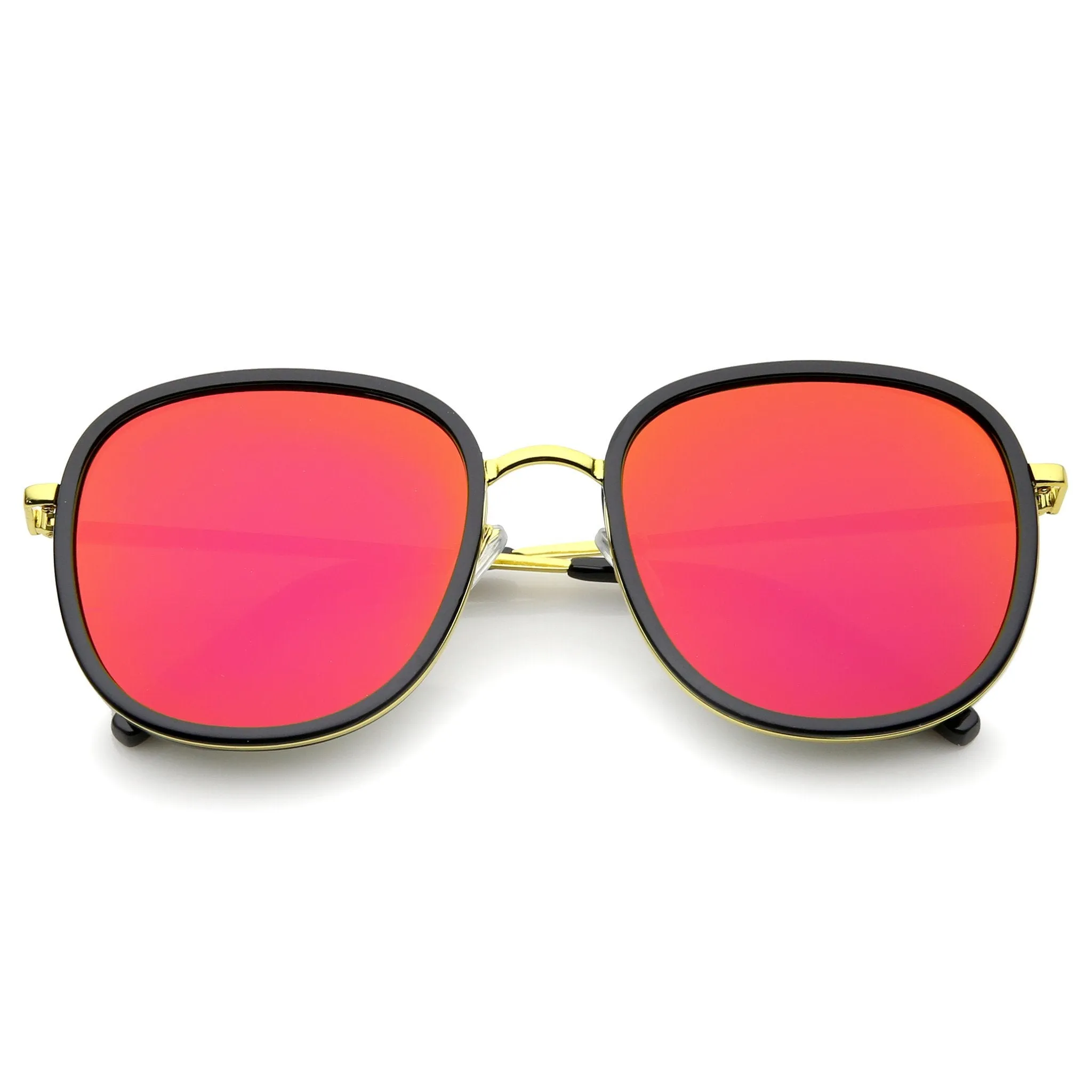 Euro Retro Modern Iridescent Mirror Lens Sunglasses A355