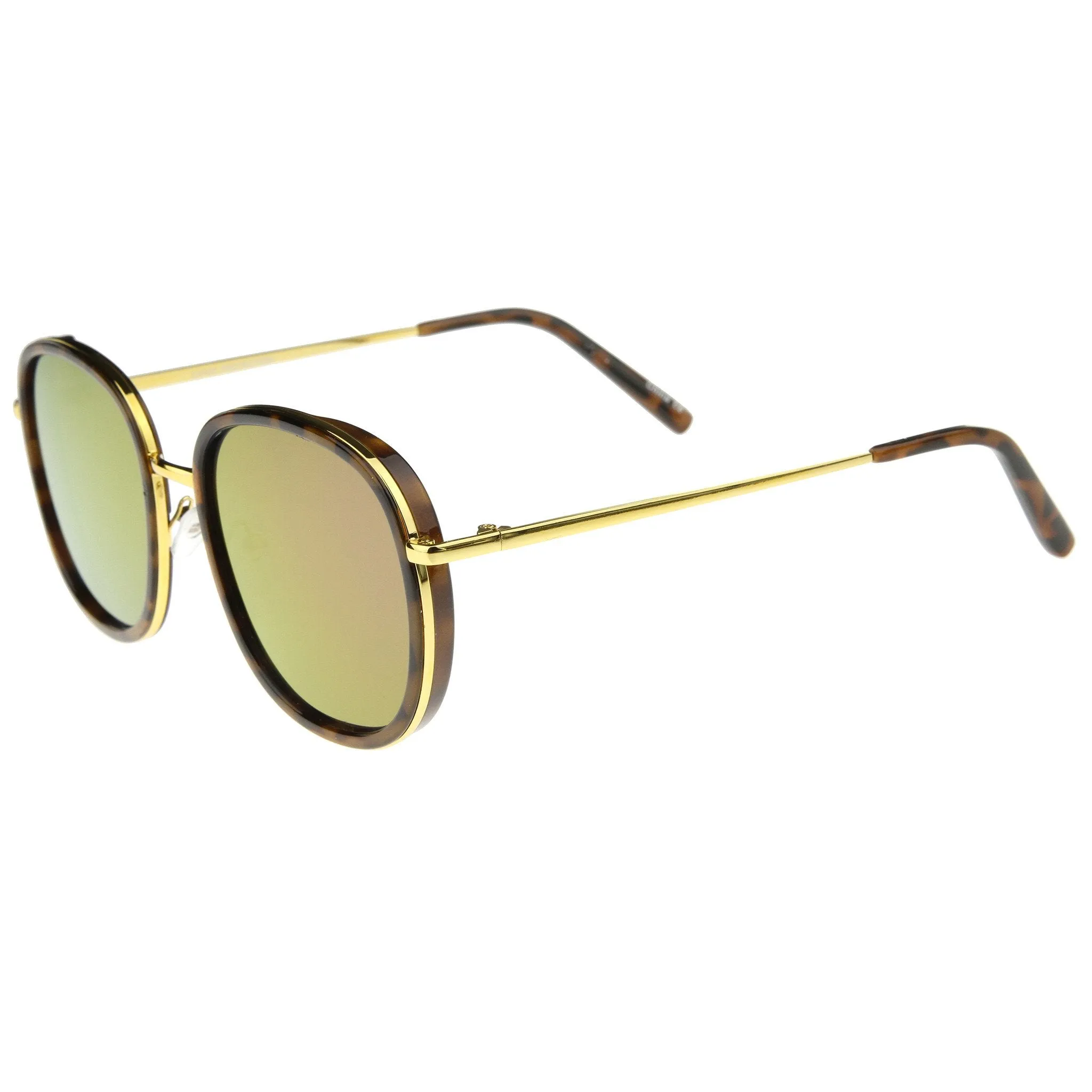 Euro Retro Modern Iridescent Mirror Lens Sunglasses A355