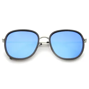 Euro Retro Modern Iridescent Mirror Lens Sunglasses A355