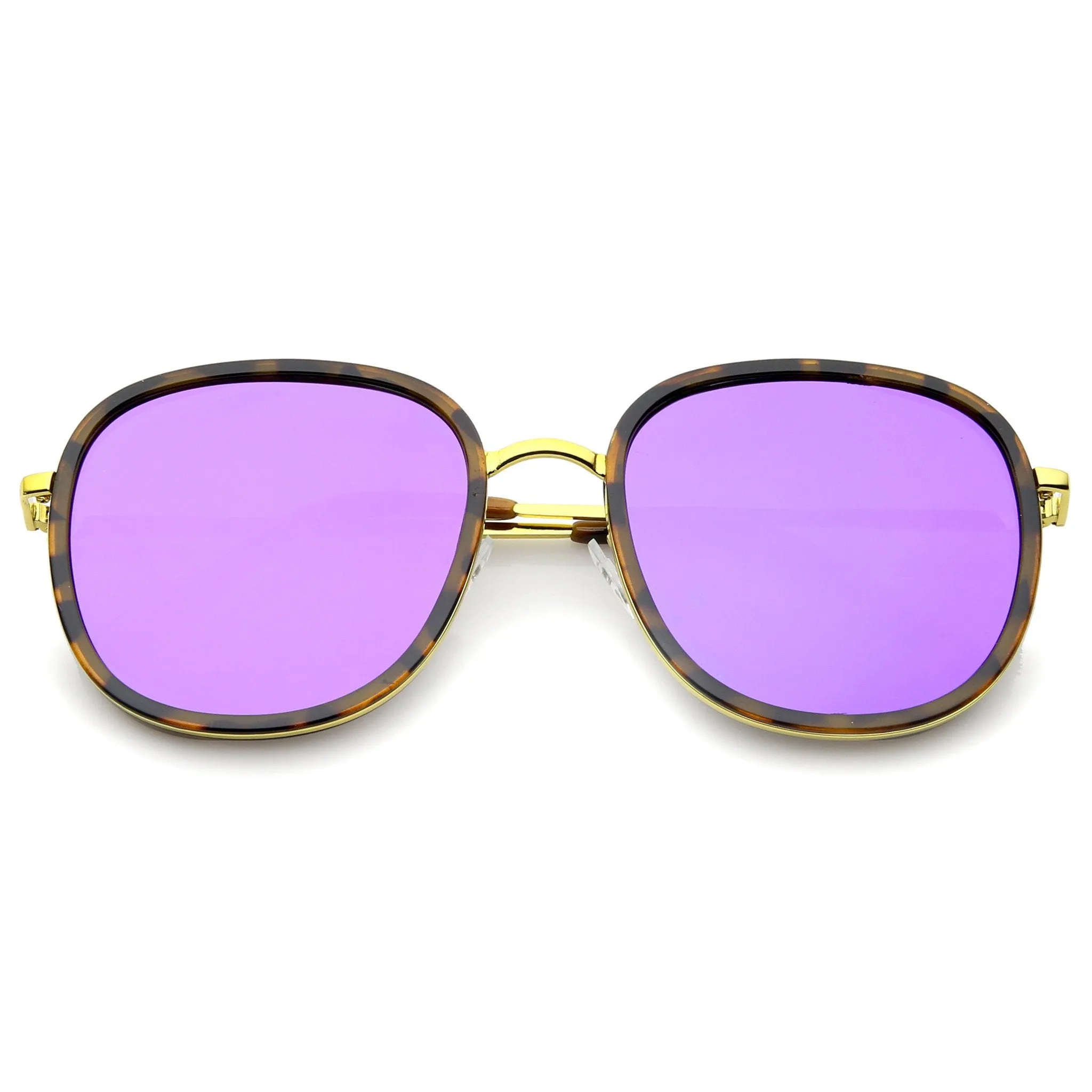 Euro Retro Modern Iridescent Mirror Lens Sunglasses A355