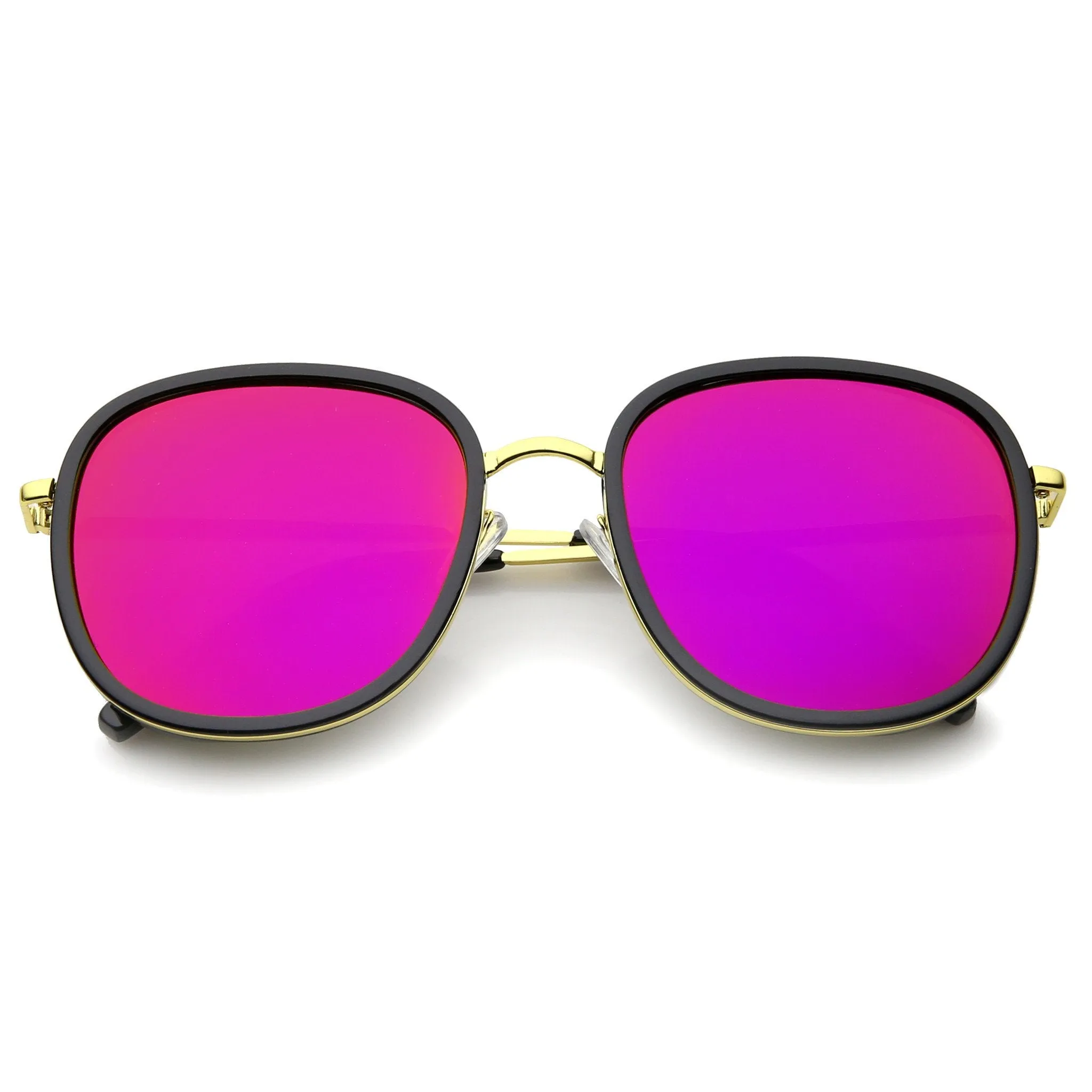 Euro Retro Modern Iridescent Mirror Lens Sunglasses A355