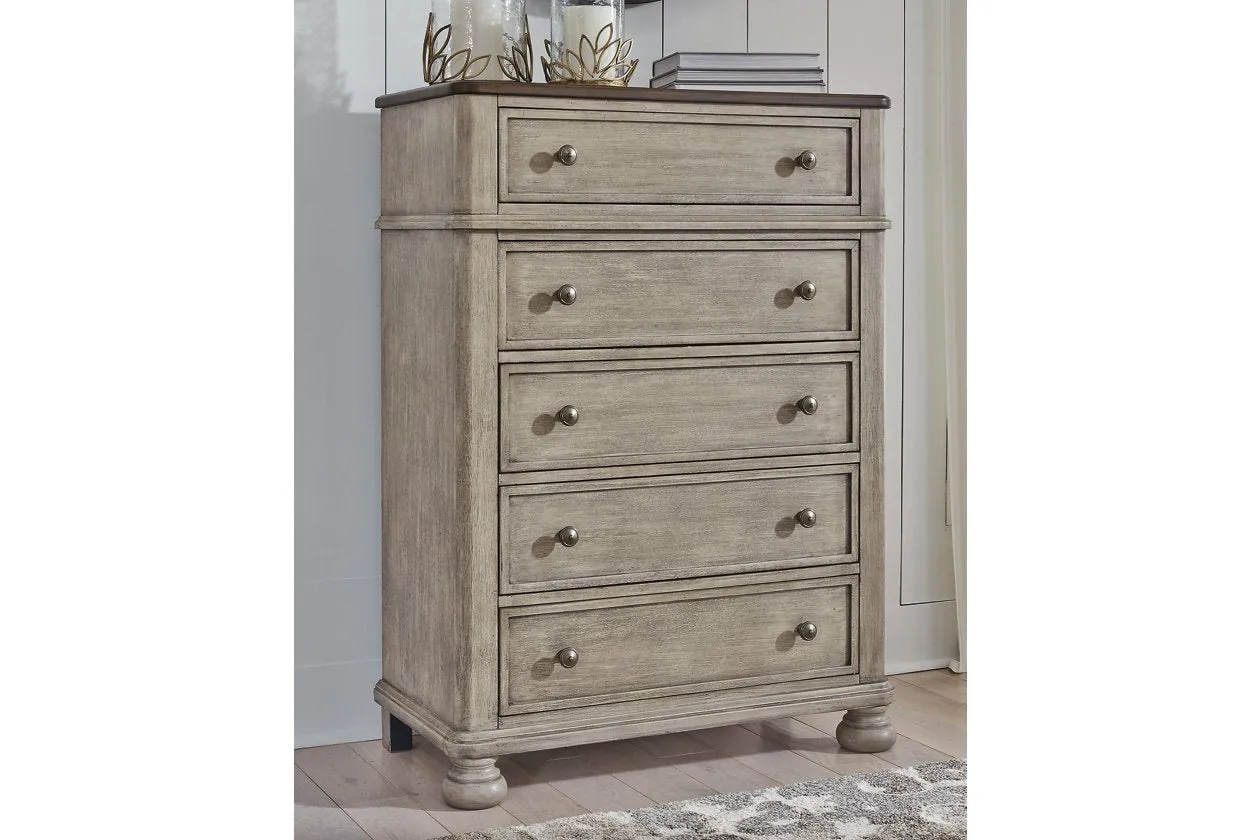 Falkhurst Gray/Brown Chest of Drawers