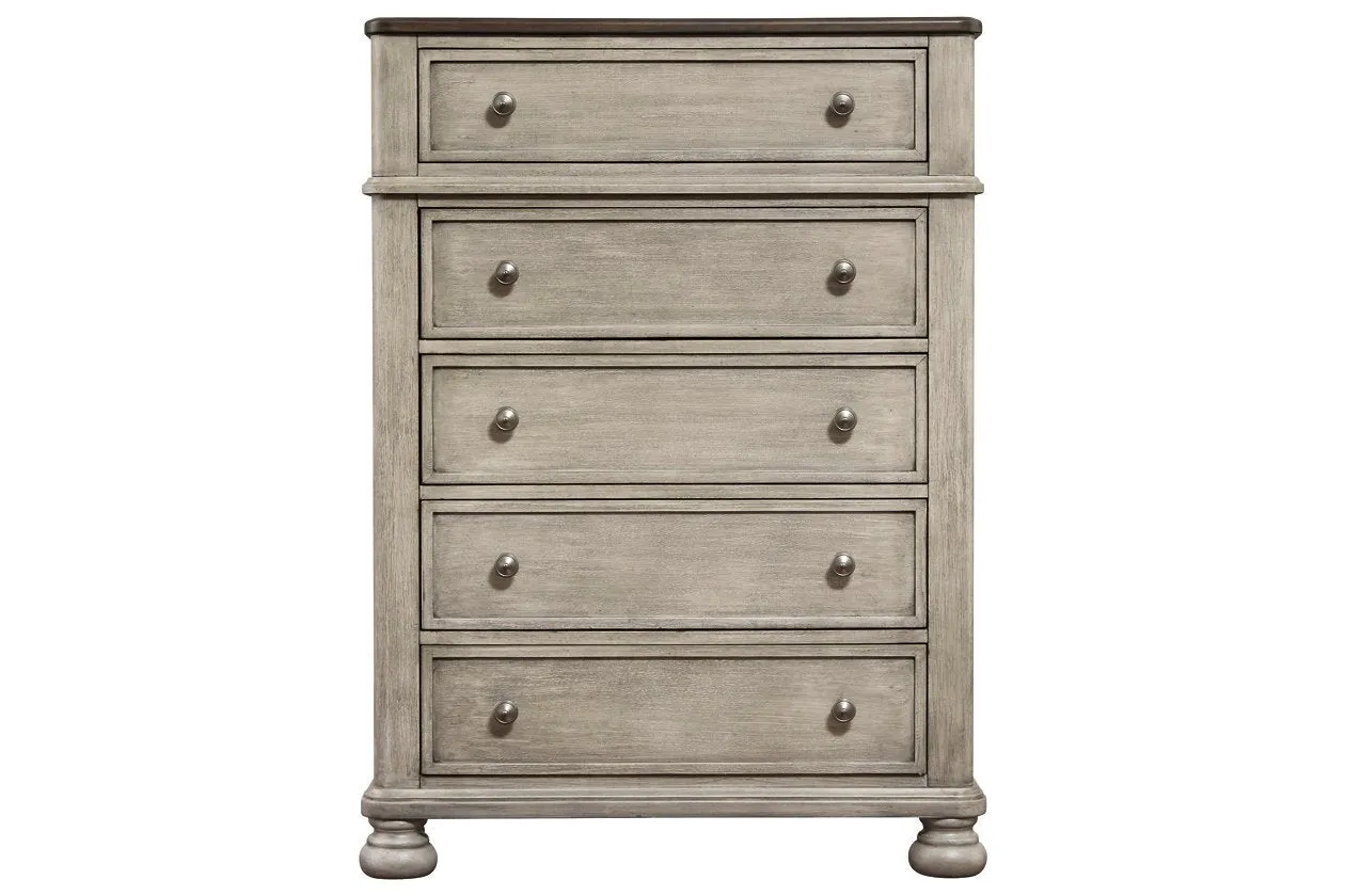 Falkhurst Gray/Brown Chest of Drawers