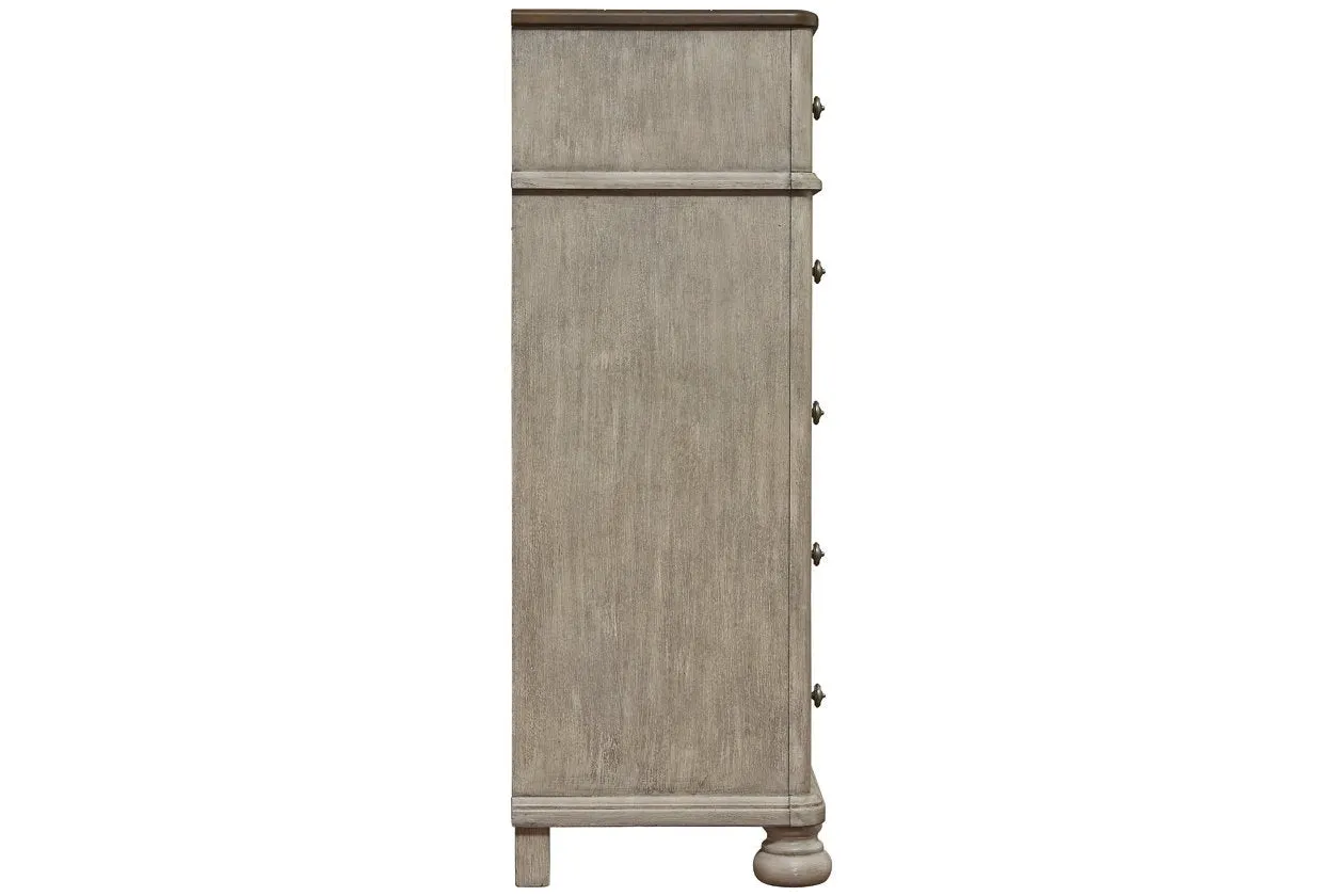 Falkhurst Gray/Brown Chest of Drawers