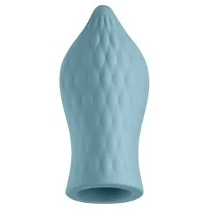 Femmefunn Silicone Blue Rechargeable Bullet Vibrator with Sleeve