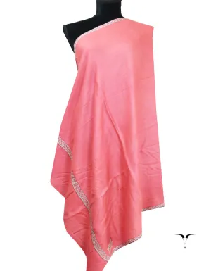 flamingo embroidery Pashmina shawl 8659