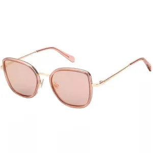 Fossil Unisex Sunglasses - Red Gold Metal Cat Eye Frame | FOSSIL FOS 2104/G/S S