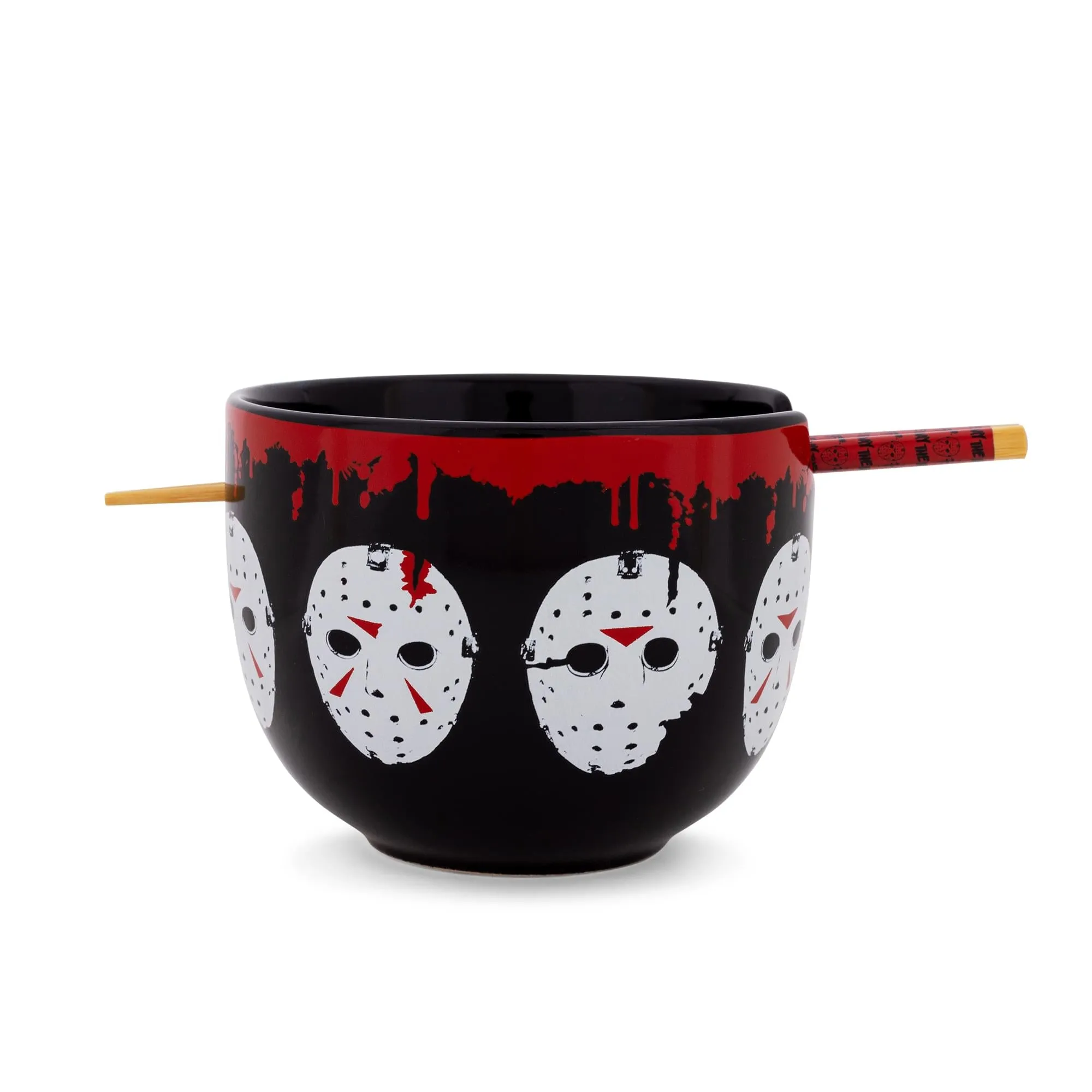 Friday The 13th Jason Voorhees Mask 20-Ounce Ramen Bowl and Chopstick Set