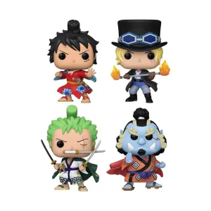 Funko Pop! Animation: One Piece - Luffytaro Sabo Roronoa Zoro Jinbe Set 4-Pack GameStop Exclusive