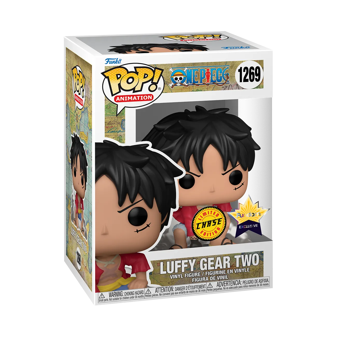 Funko Pop! Animation: One Piece - Monkey D. Luffy Gear Two Chase Fundom Exclusive