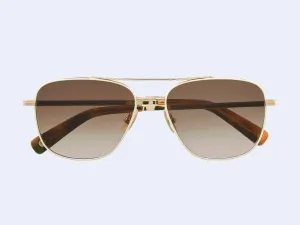 Garrett Leight El Capitan Sun (Phosphorous-Spotted Brown Shell)