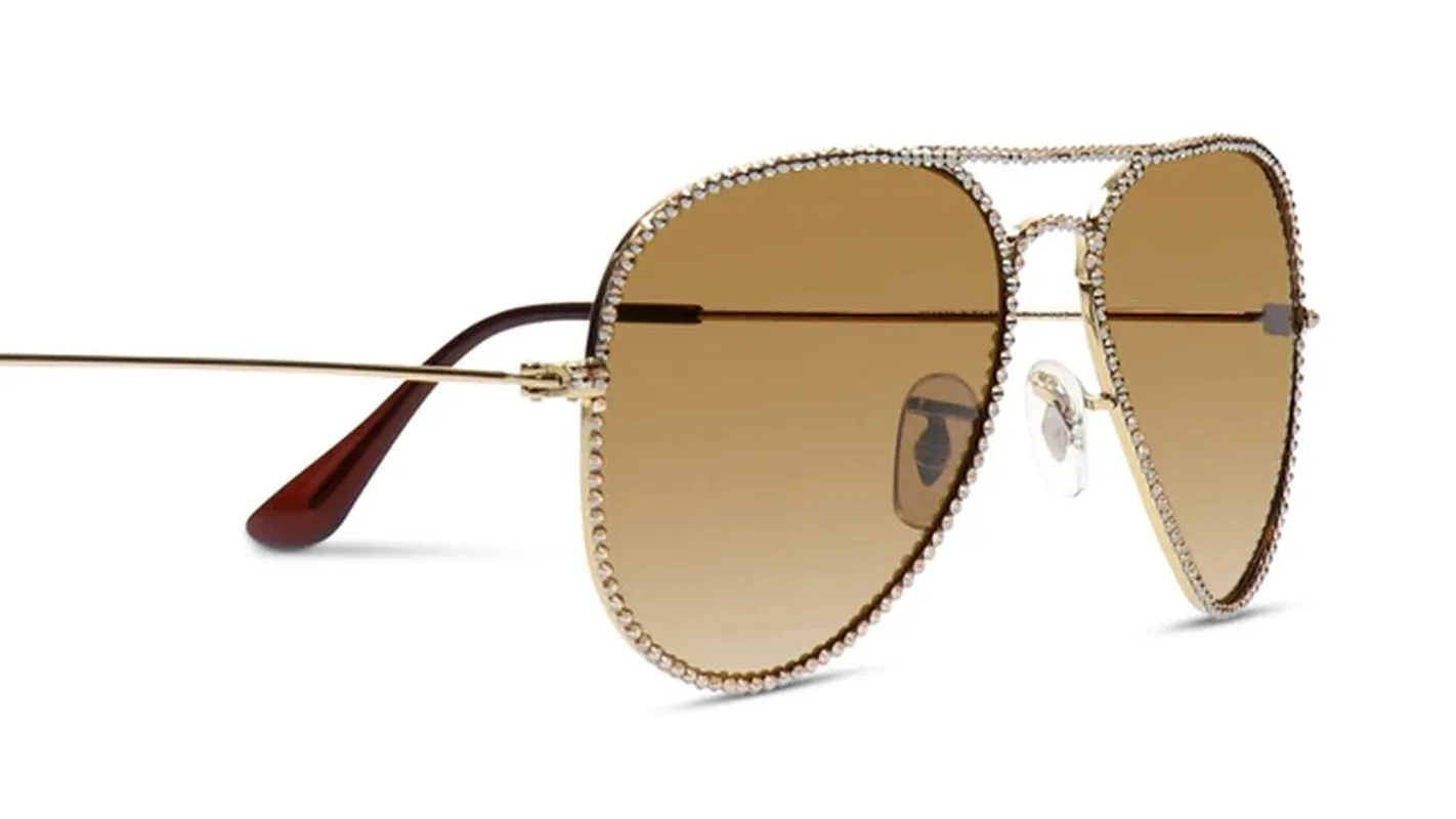 GL3003-G.SHADOW sunglasses,timeless sophistication with a metal frame and a gold finish.