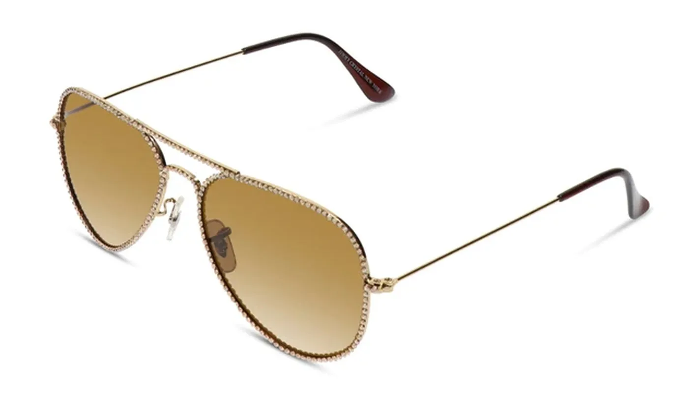 GL3003-G.SHADOW sunglasses,timeless sophistication with a metal frame and a gold finish.