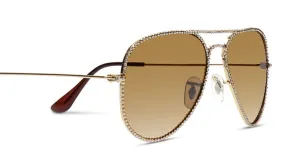 GL3003-G.SHADOW sunglasses,timeless sophistication with a metal frame and a gold finish.