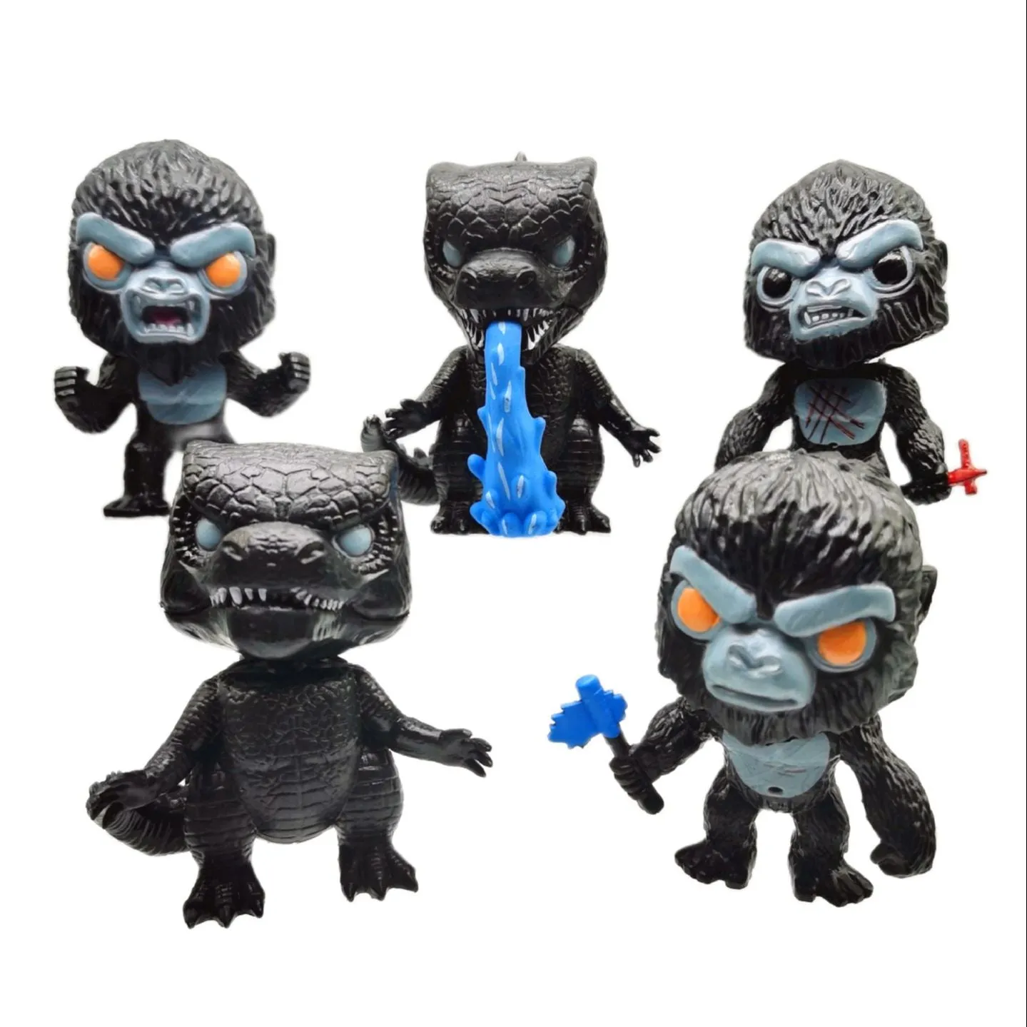 Godzilla vs King Kong | Set of 5 Movie Action Figure | 10 Cm |