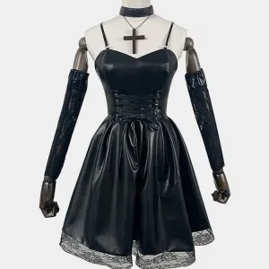 Gothic Anime Cosplay Leather Dress