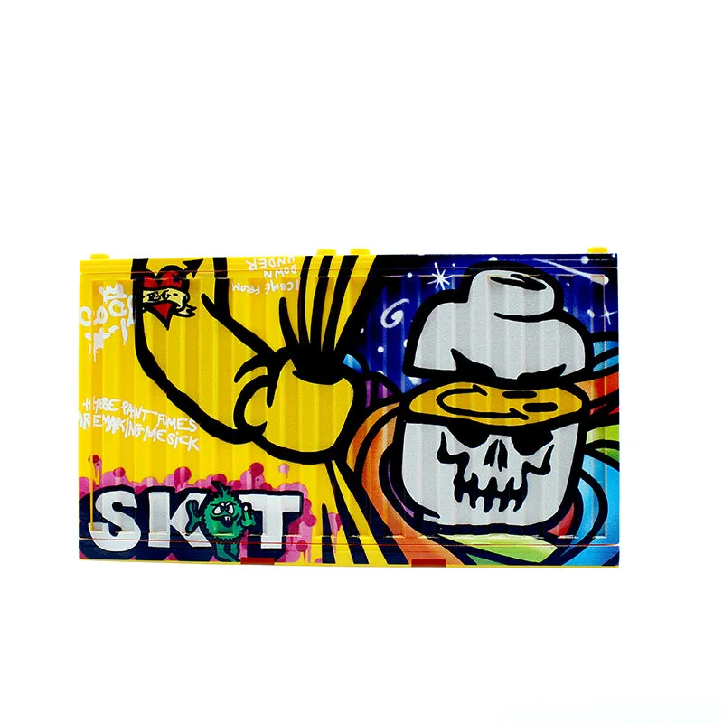 Graffiti Container - Sket White Skull/Eclipsegrafx Graffiti (Double Sided)