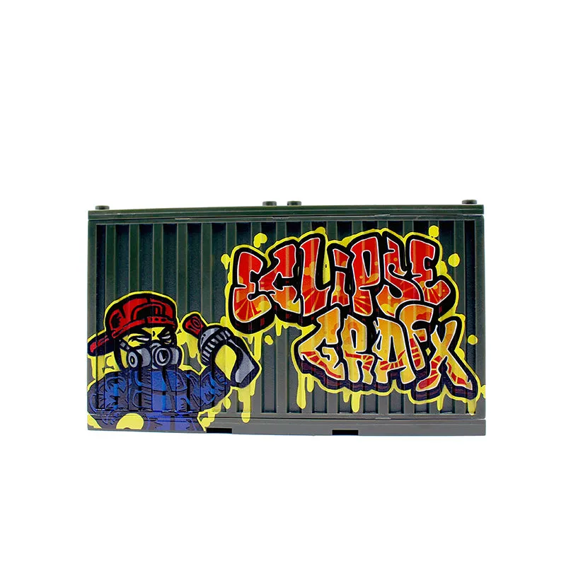 Graffiti Container - Sket White Skull/Eclipsegrafx Graffiti (Double Sided)