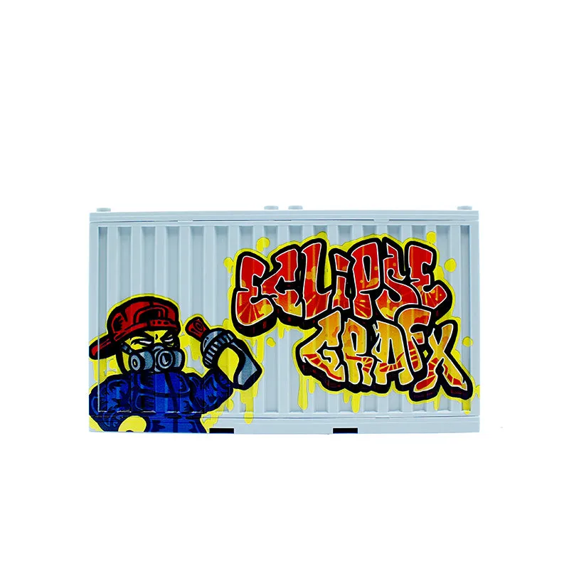 Graffiti Container - Sket White Skull/Eclipsegrafx Graffiti (Double Sided)