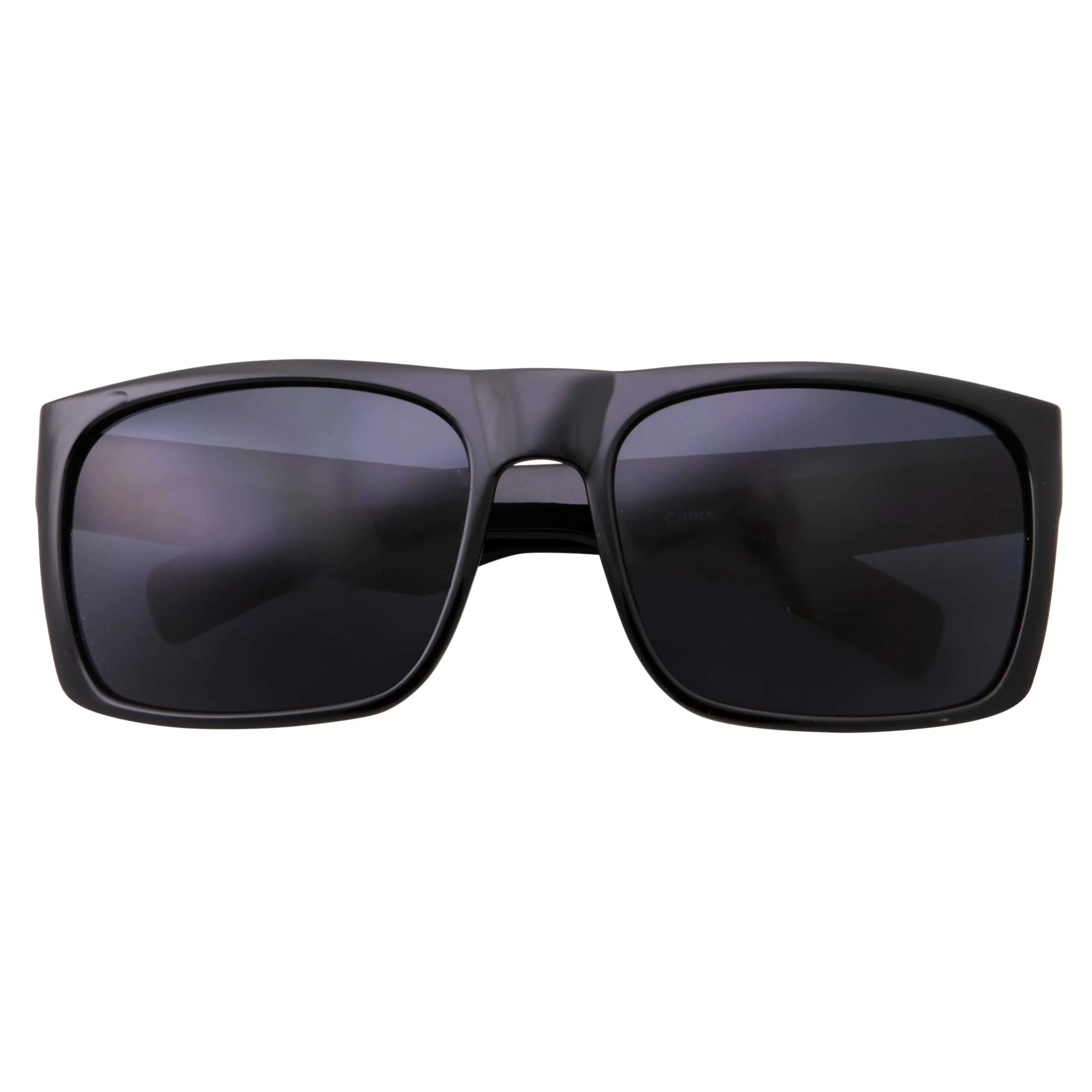 grinderPUNCH XL Men's Big Wide Frame Black Sunglasses - Extra Large Square 148mm