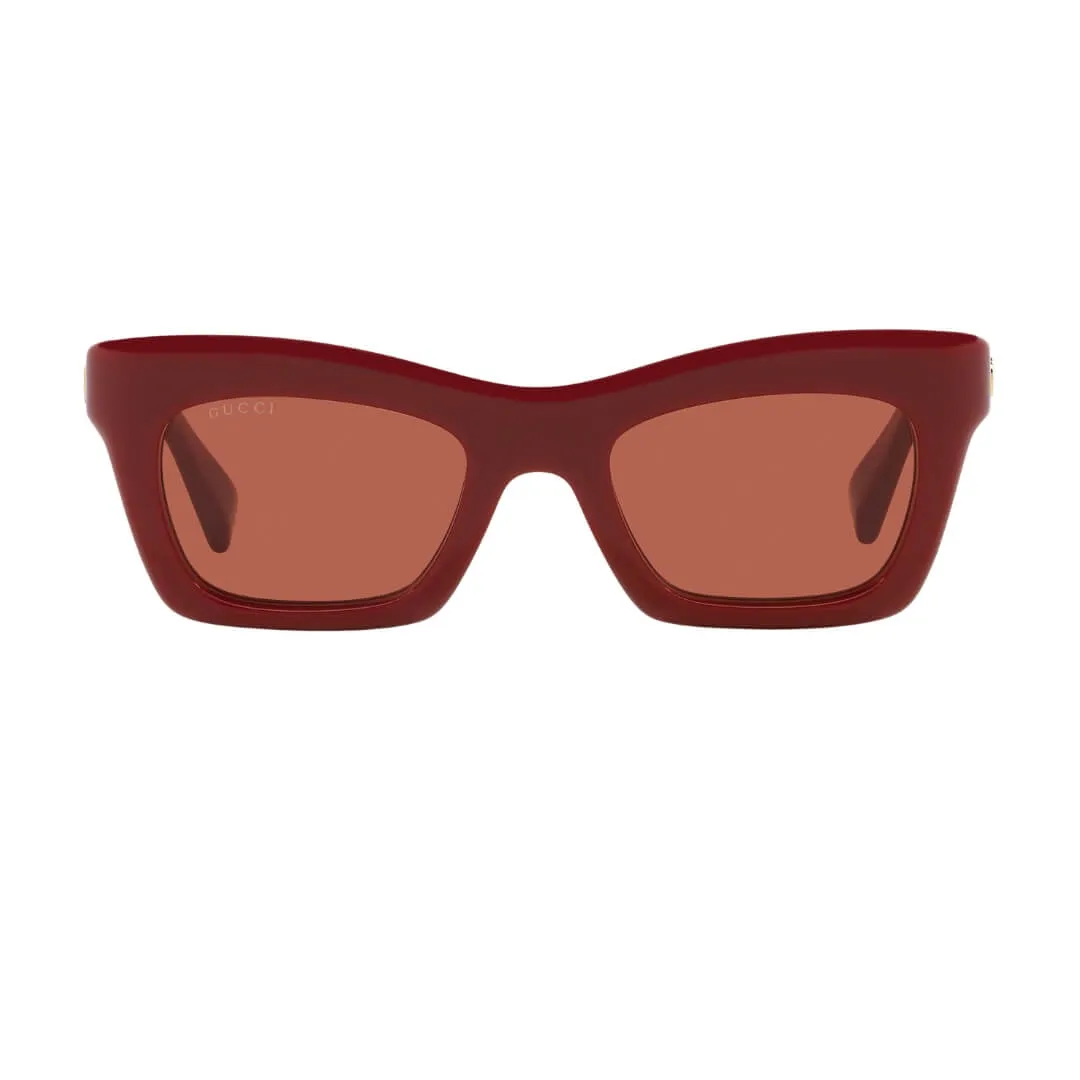 Gucci GG1773S 003 Women’s Sunglasses - Burgundy Frame, Brown Lenses