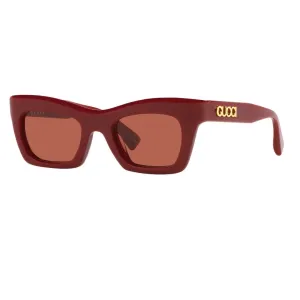 Gucci GG1773S 003 Women’s Sunglasses - Burgundy Frame, Brown Lenses