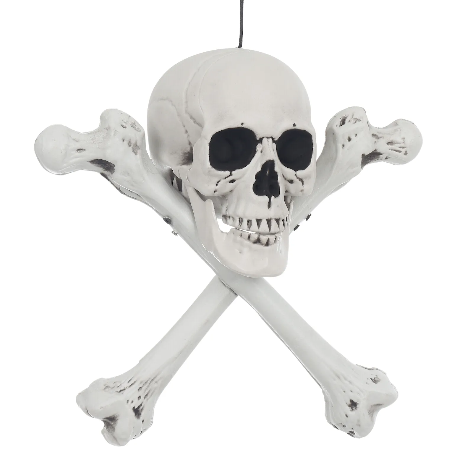 Hanging Skull & Crossbones Halloween Party Prop Decoration 42cm