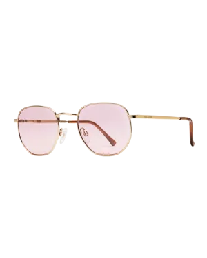 Happening Sunglasses in Gloss Gold & Pink