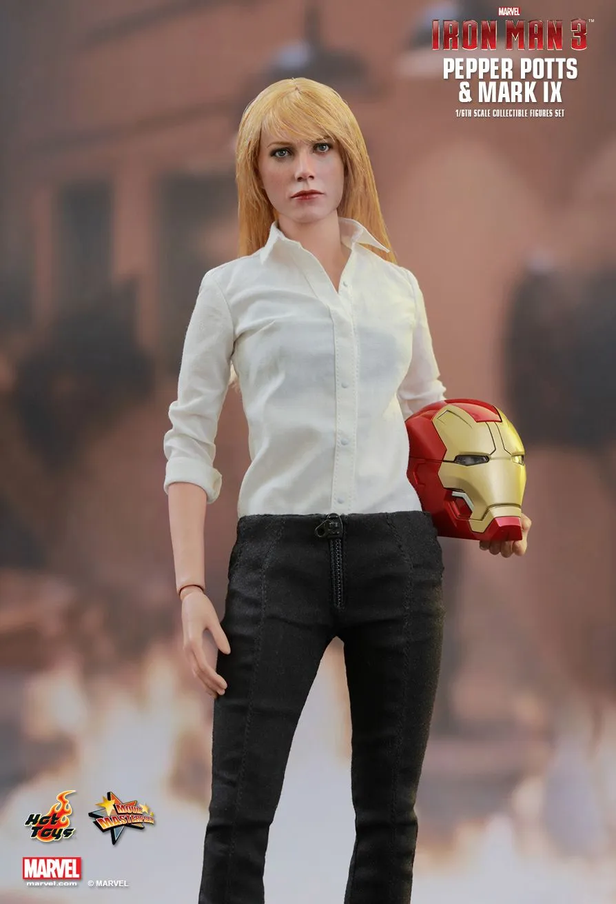 Hot Toys Iron Man 3 Pepper Potts & Mark IX MMS311