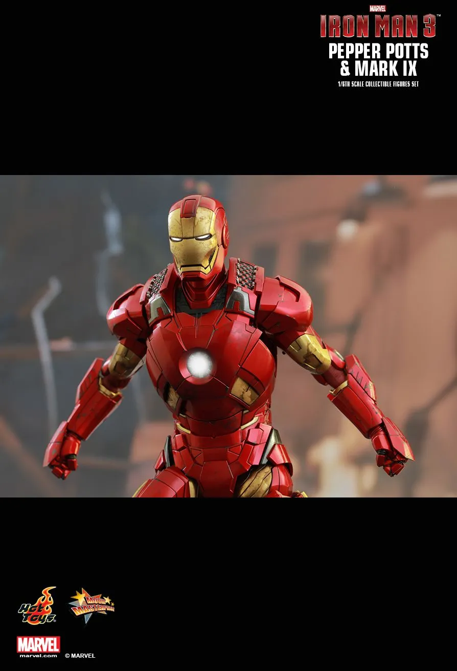 Hot Toys Iron Man 3 Pepper Potts & Mark IX MMS311