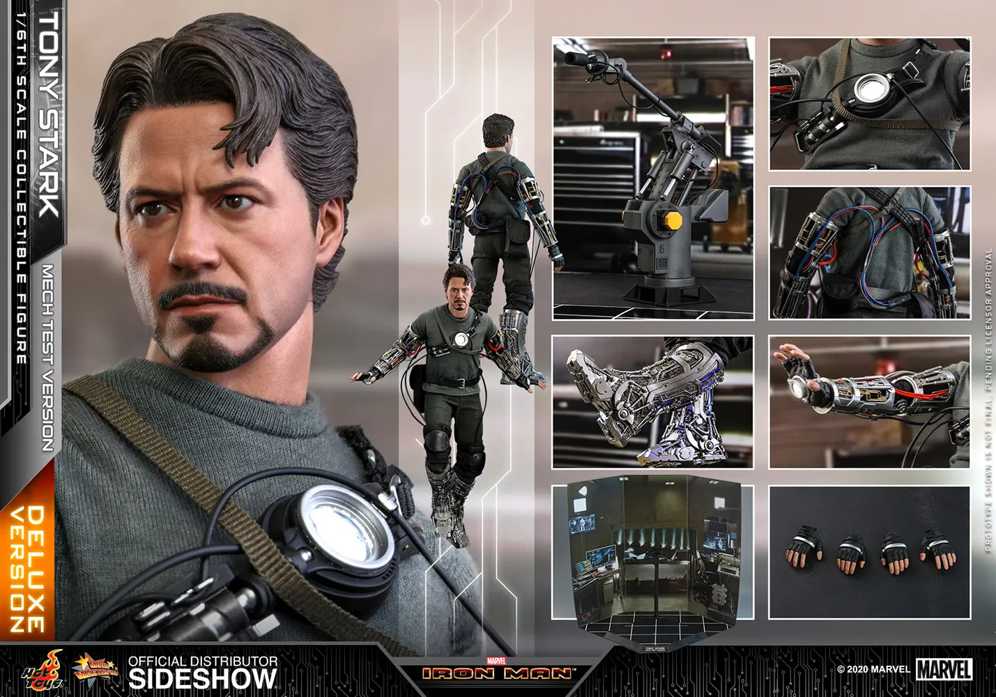 Hot Toys Movie Masterpiece Series - Tony Stark (Mech Test Deluxe Version)