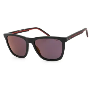 Hugo Men's Sunglasses - Red Mirror Lens Square Shape Frame | HG 1047/S SAM 0BLX AO