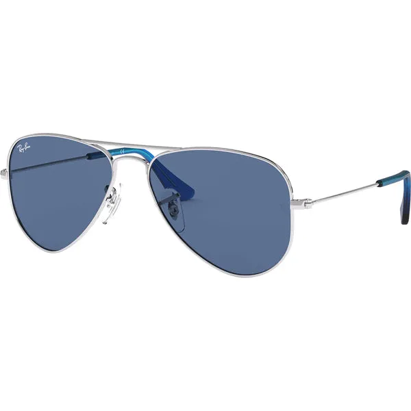 Junior Aviator - Silver/Dark Blue Classic