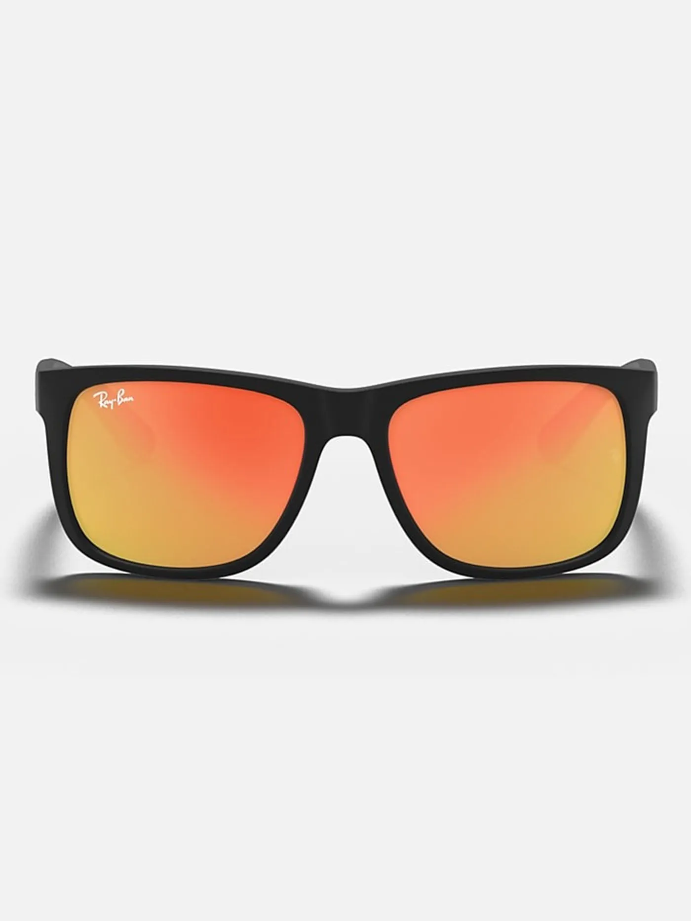 Justin Matte Black/Red Mirror Sunglasses