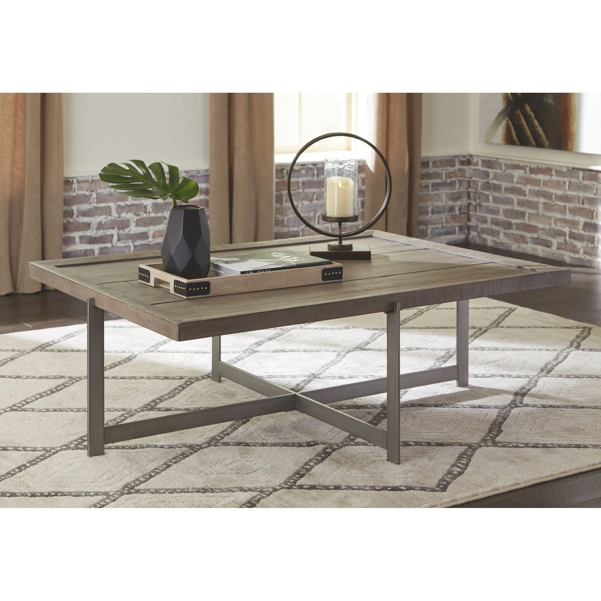 Krystanza Rectangle Cocktail Table