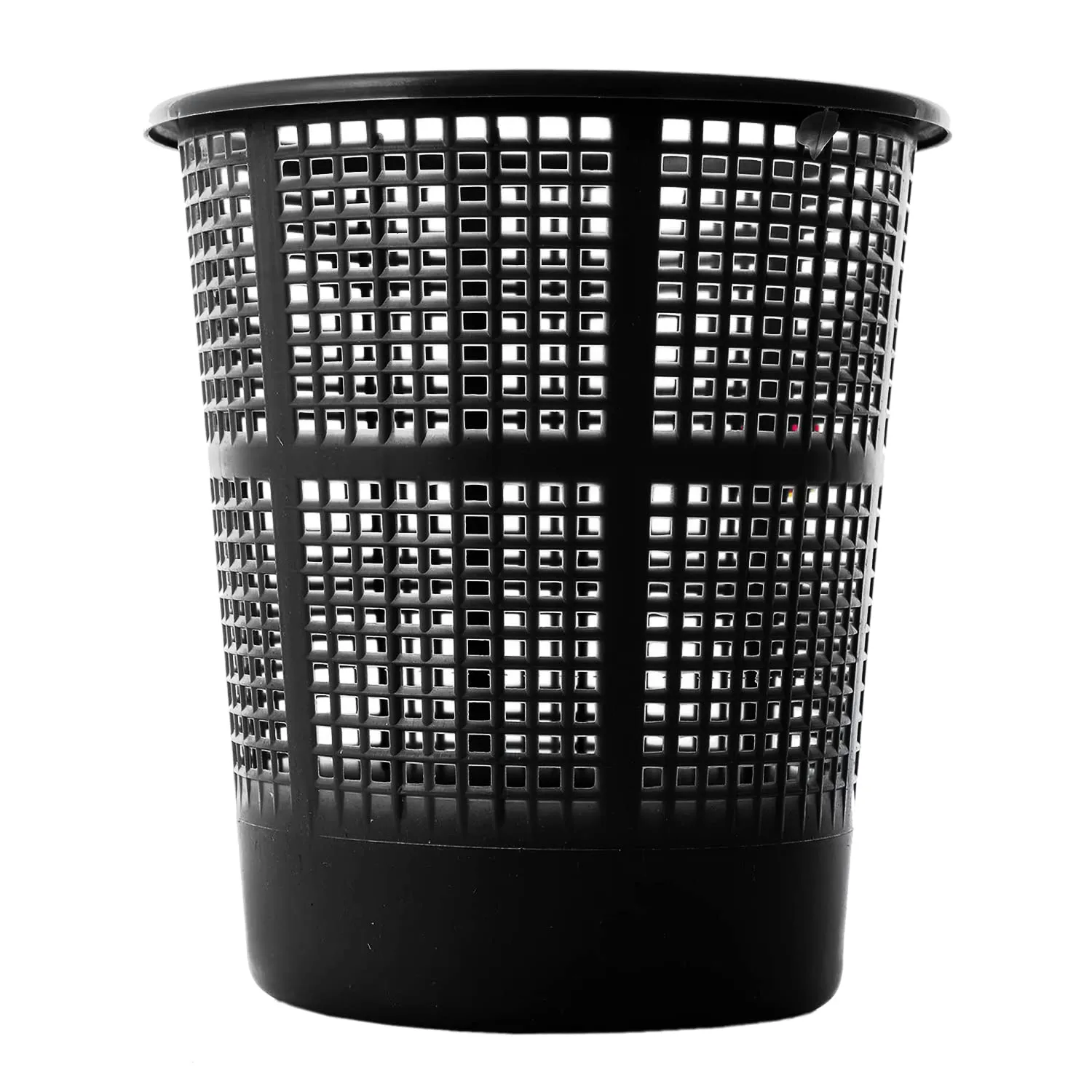 Kuber Industries Mesh Design Plastic Dustbin, Garbage Bin For Home, Kitchen, Office, Capicity 5Ltr, Pack of 2 (Black)-47KM0775