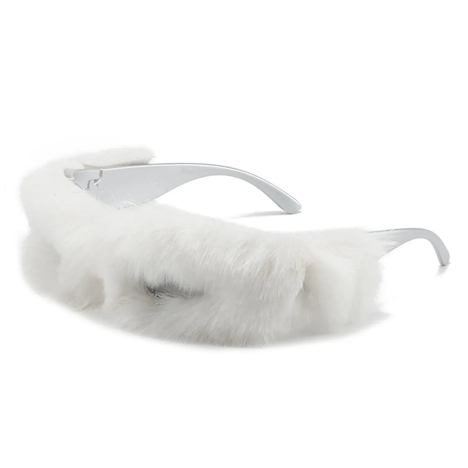 Kyriel - Y2K Wrap Around Fuzzy Fashion Furr Women Sunglasses