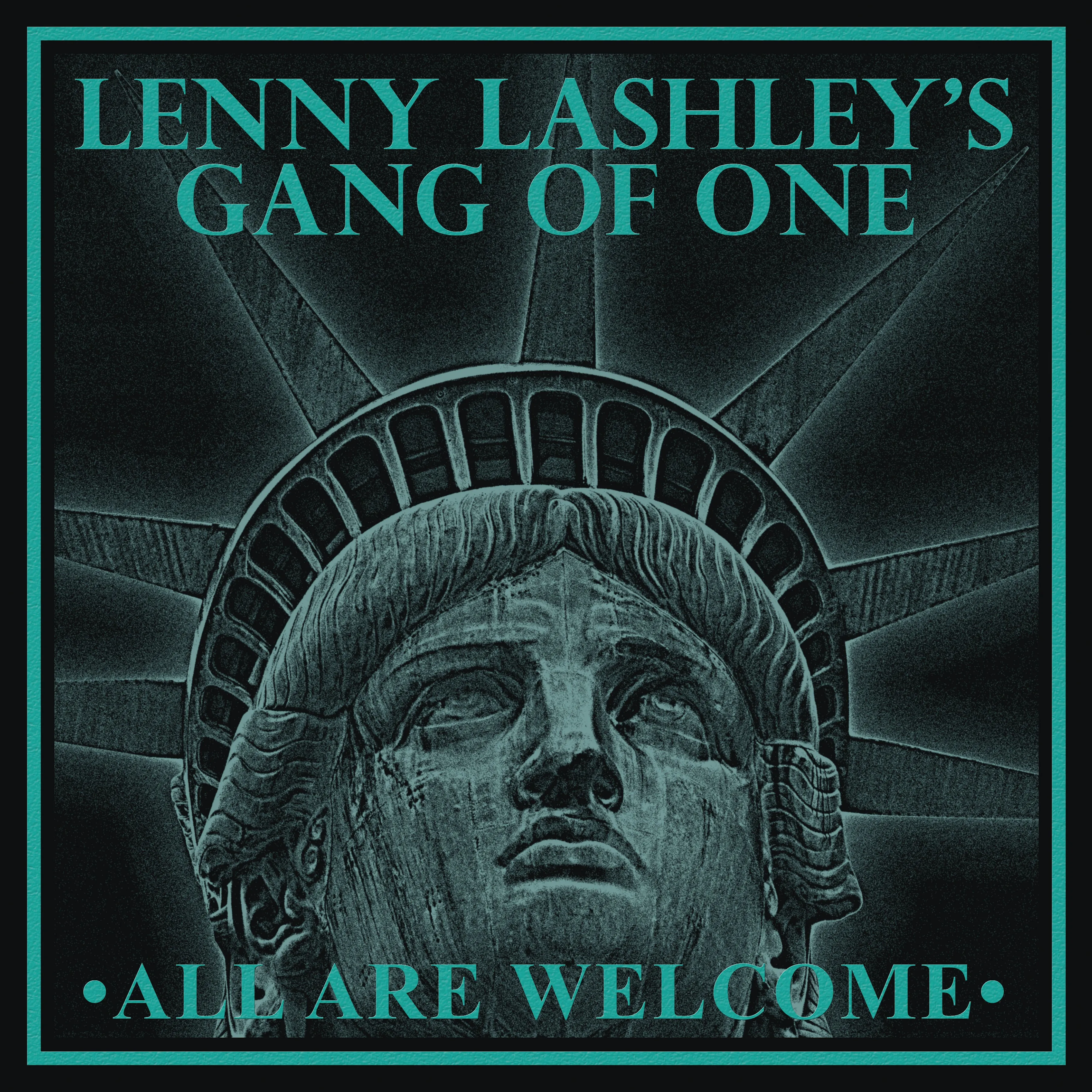 Lenny Lashley's Gang of One - All Are Welcome Cokebottle Green/Gold Galaxy Vinyl LP